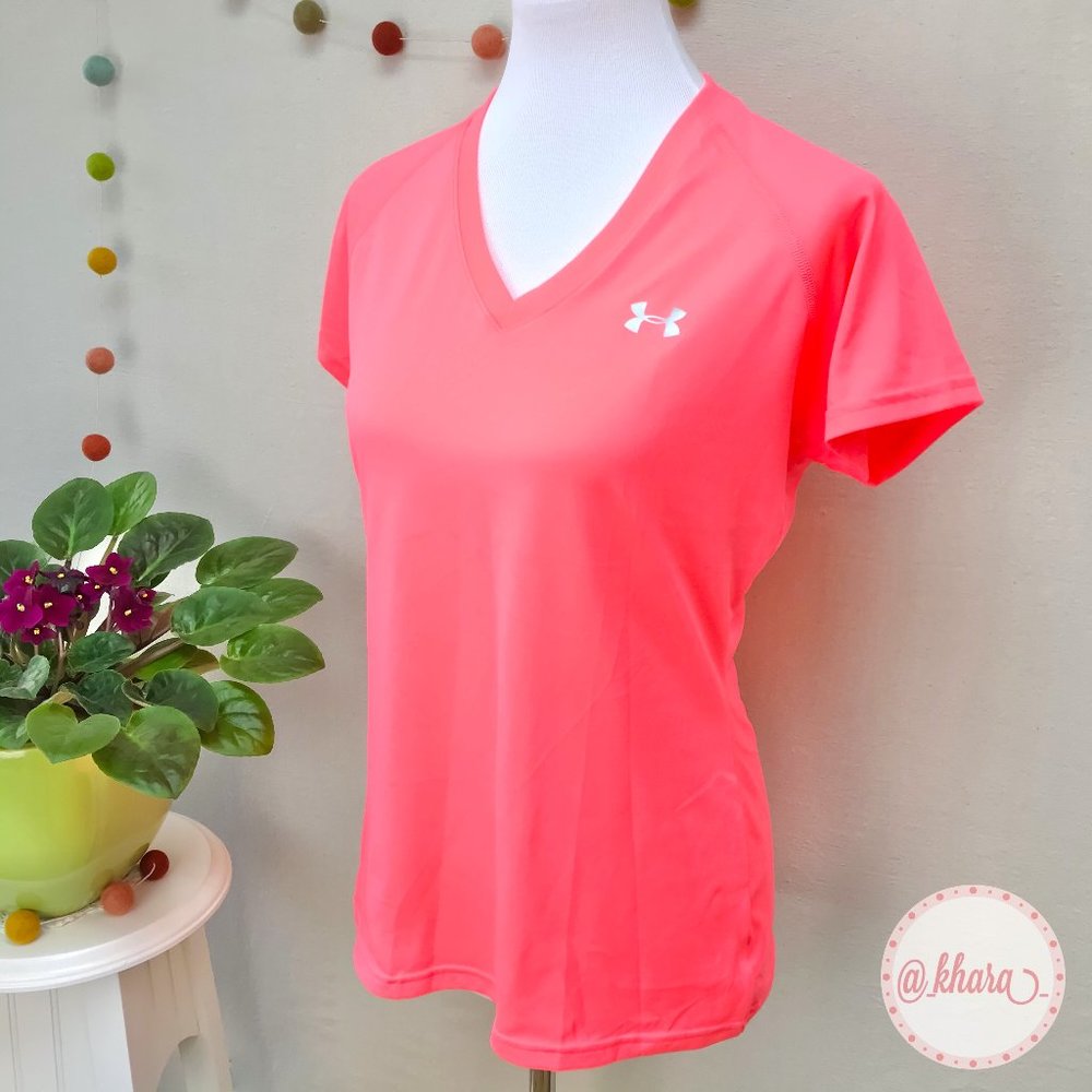 Hi-Vis UA Heatgear Short Sleeve Tech Sport Top